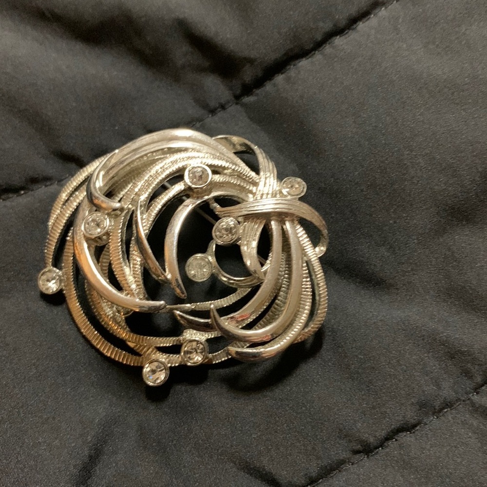 A sliver broach. A very old one. Belonged to my grandmother.
